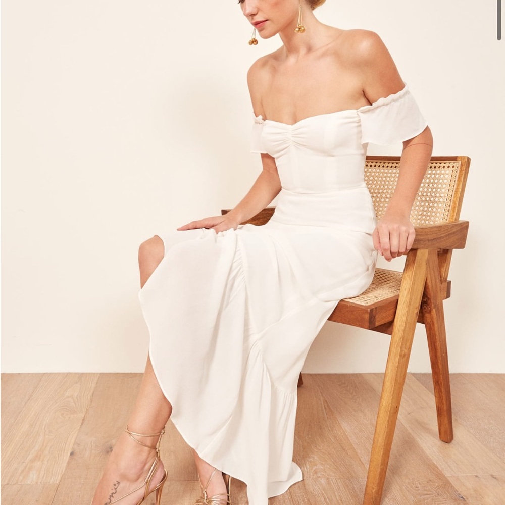 Reformation Butterfly Dress - Size 0, Ivory